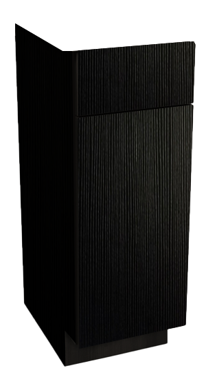 Aspen Melamine Sheer Black Cabinet Door Frameless-image